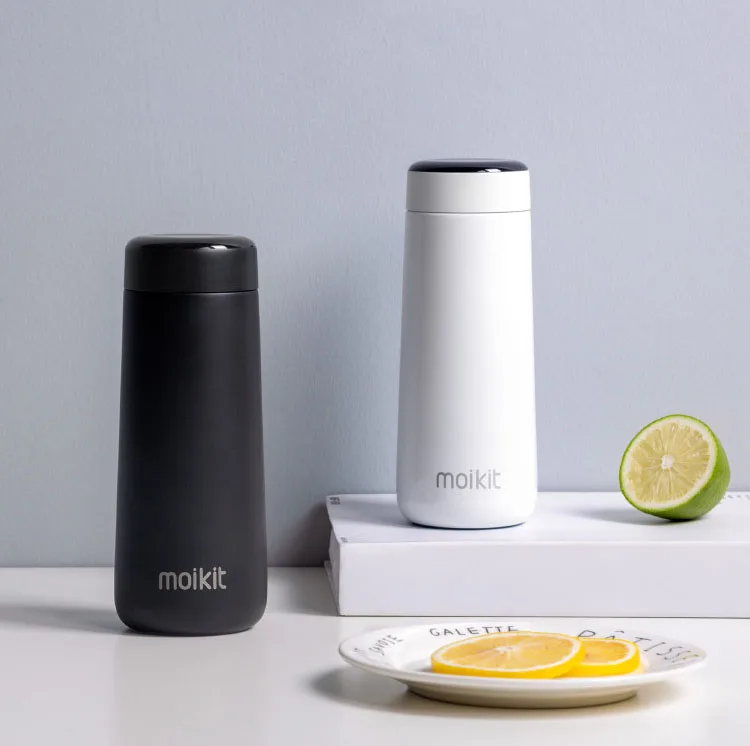 Термос премиум класса SS304 термос Вакуумная чашка кольцо-напоминание изолированные термосы фляжки с ЖК-экраном