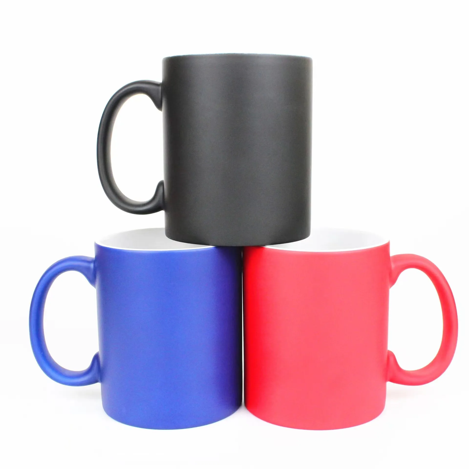11 OZ Heat Transfer Color Change Heart Handle Mug