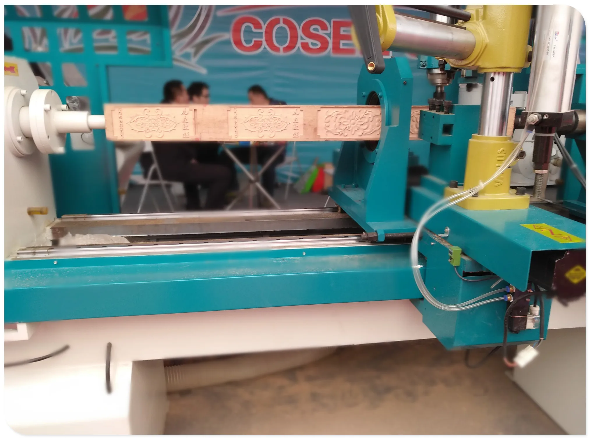 Billiard Cues making fast speed double axis cnc wood turning lathe