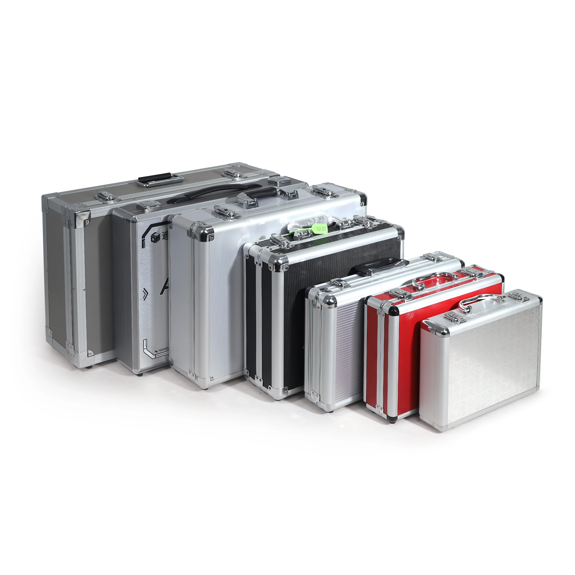 Custom Hard Carrying Storage Flight Lock Briefcases Aluminum Tool Cases Box with EPE/EVA Foam