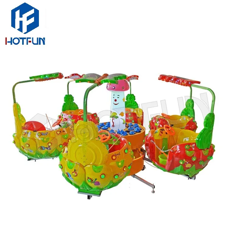 kids amusement equipment rotating swing flying car space shuttle Electric carousel