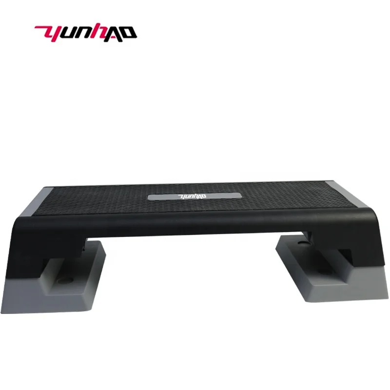YunCheng High Quality Custom Logo 98cm Adjustable Aerobic Fitness Exercise Step Pedal with Non-slip Surface