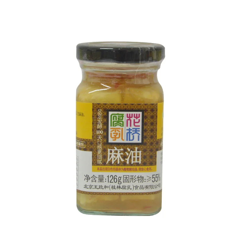 
Huaqiao sesame oil fermented beancurd 126g 