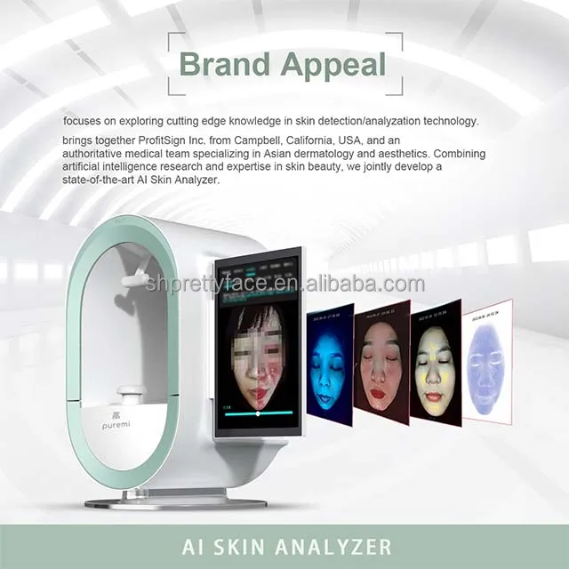 oem New 3D AI Skin Analyzer Enhanced Facial Scanner Diagnostic Machine for Salon Use Beauty Equipment for Skin Test Analysis