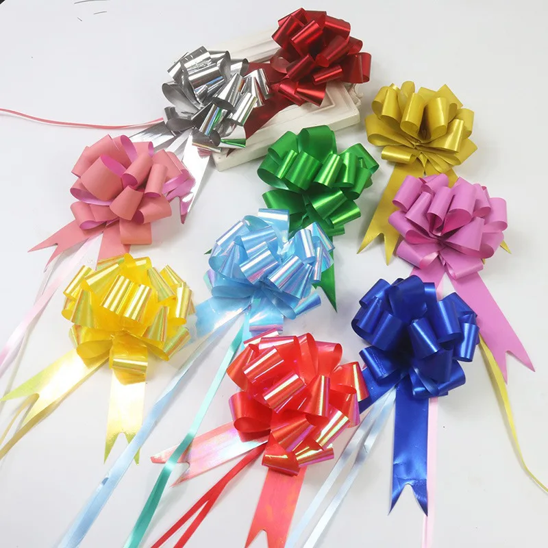 Festive gift decoration pull bows dress up bow spherical pull bow for wedding party graduation birthday celebration