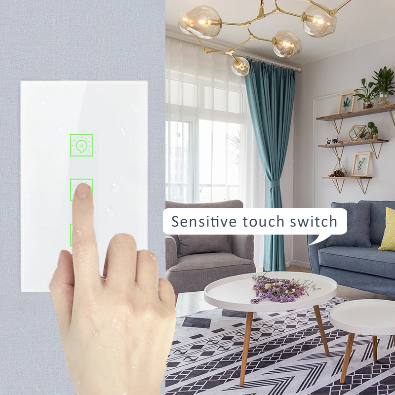 Home Automation Alexa Remote Control 10A Electric Current Wireless On Off WIFI Smart Power Switch for Light Ceiling Fan