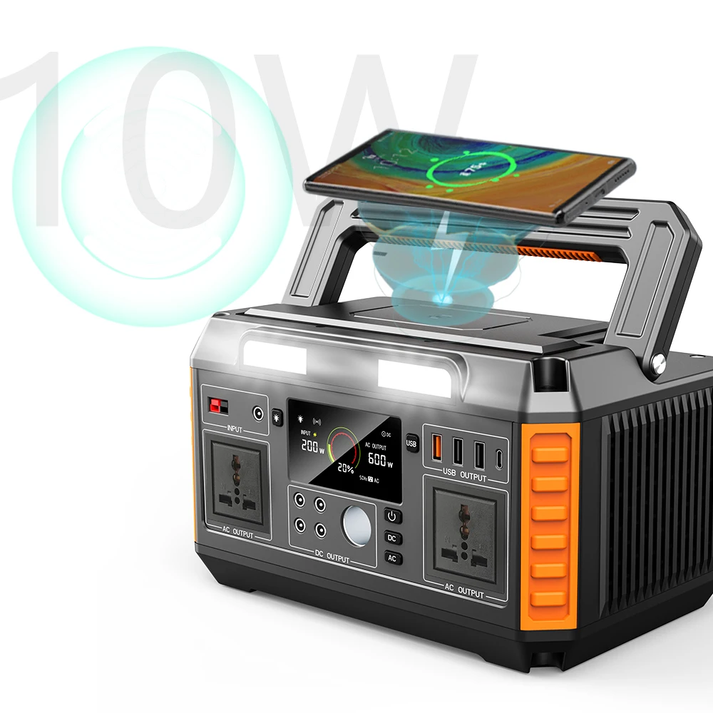 2024 New 520Wh Outdoor Solar Power Generator 288Wh 145Wh Lithium Iron Battery Portable Power Station AC/DC Plug EU Car Charger