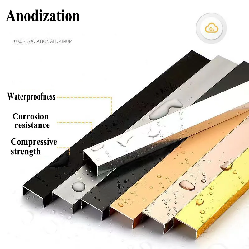 U-shaped groove aluminum alloy closure decorative metal ceiling background wall wrapping edge strip ceiling decorative strip