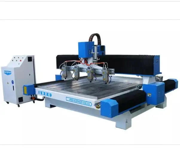 Multi Head Stone CNC Machine 3D Carving with 4 Spindles for Marble Granite