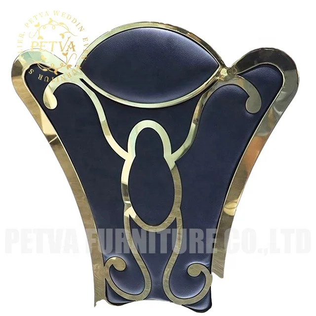 Wholesale gold steel white leather dining pedicure chair stainless steel for wedding