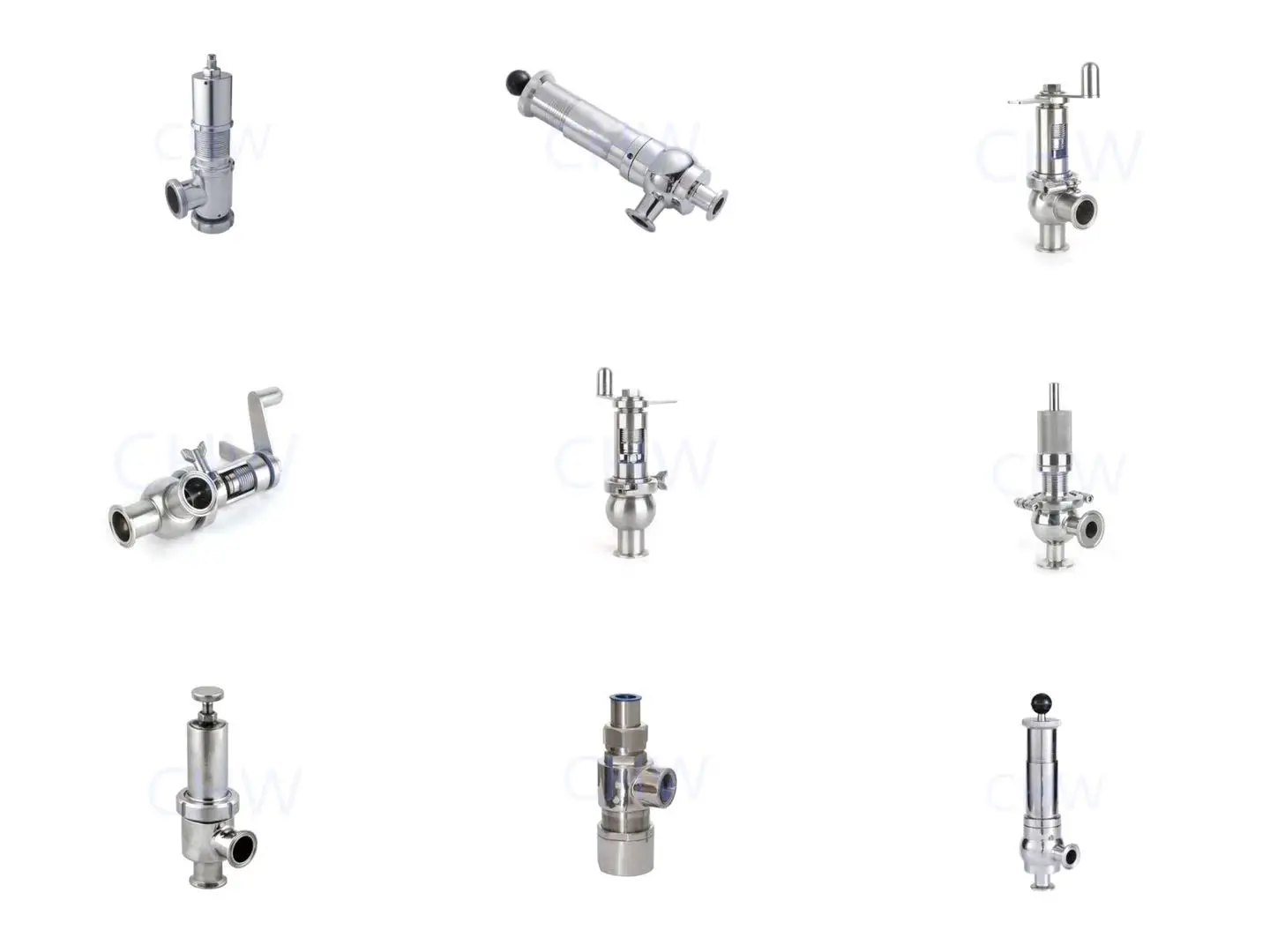 
SS304/316L Sanitary Stainless Steel Safety Valve Protect Equipment For Food Dairy Beverage 