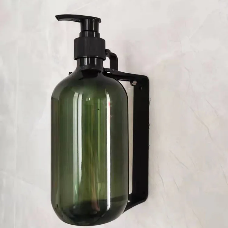 stainless metal soap dispenser holder wall mount 300ml liquid soap dispenser bracket