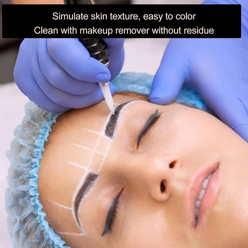 Makeup Board Eyebrow Tattoo Practice Face Skin Eye Makeup Training Silicone Practice Pad for Makeup Beauty Academy Cosmetic
