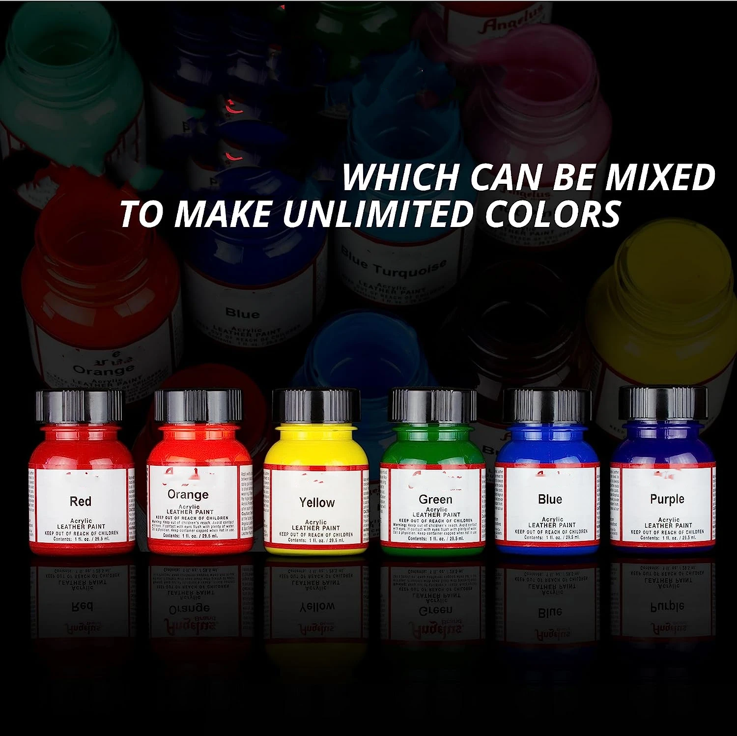 4 Oz /120ml Hot Pink Perfect for any Smooth Leather Goods such as Shoes Sneakers Sofas Jackets Hndbags Wallets Acrylic Paint