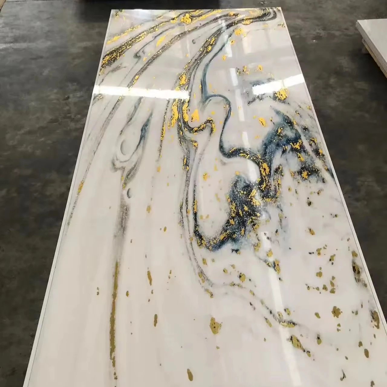 high glossy marble sheet panel Bamboo Charcoal Board marble bamboo charcoal board veneer