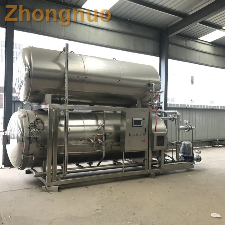 Food sterilizer retort machine milk sterilization autoclave canned/glass bottle beverage food  high pressure processing machine