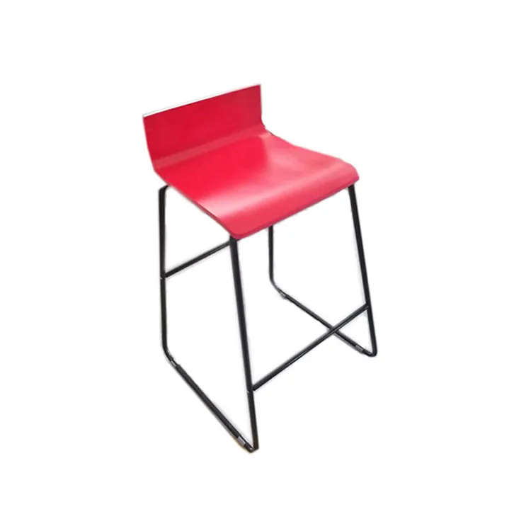 Hot sale Classic Convenient Metal Leg Kitchen Minimalist High Bar Stool Chair