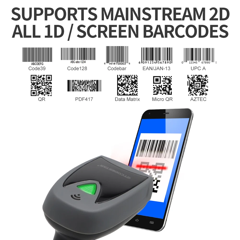 X-760E Мобильных Платежей QR считыватель штрих-кодов большого Проводной USB Портативный 1D 2D сканер