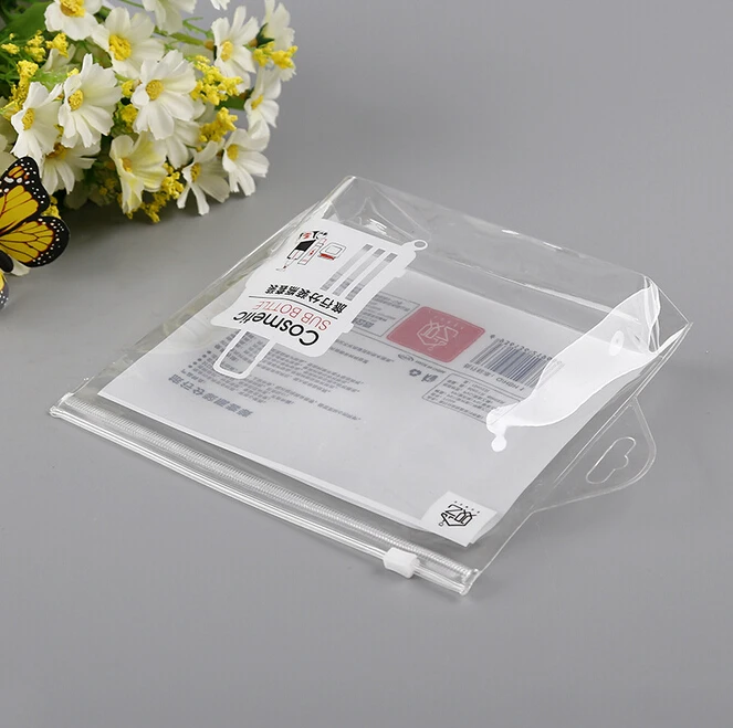 Custom Transparent Waterproof Cosmetic Bag Pvc Clear Vinyl Zippered Makeup Pouch Organizing Bag