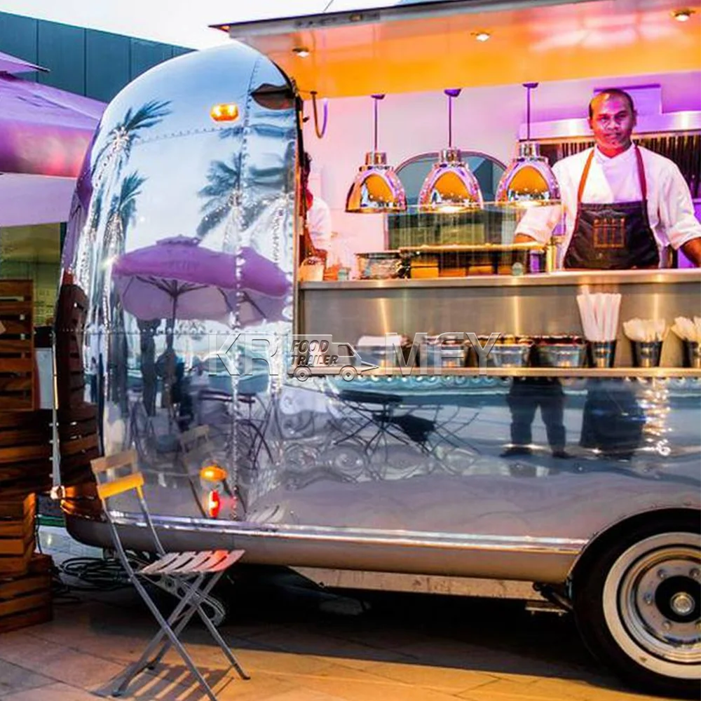 2024 Fast Food Trailer Truck Mobile American Standard Food Trailer With DOT Airstream Mobile Kitchen Fast Food Truck