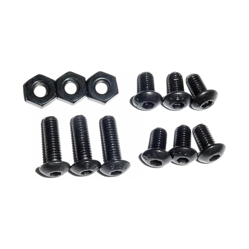 M3 M4 M5 Black Carbon Steel Pan Head Hexagon Socket Screw with Nut 500PCS Boxed Set Customizable