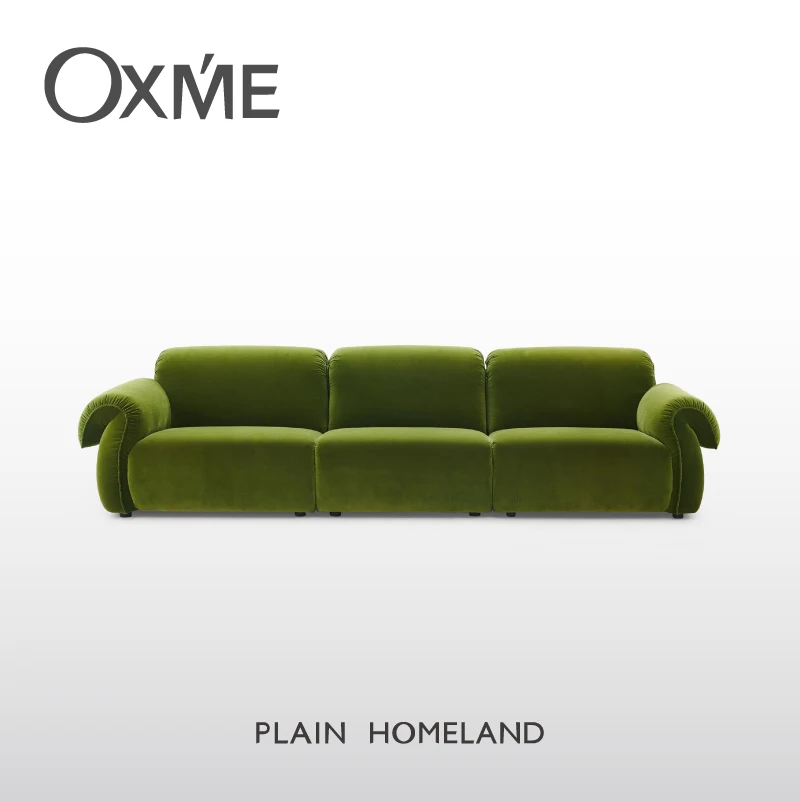 Factory Selling Green Living Room Sofas Fabric Luxury Modern Sofa Set Furniture For 3 Seater