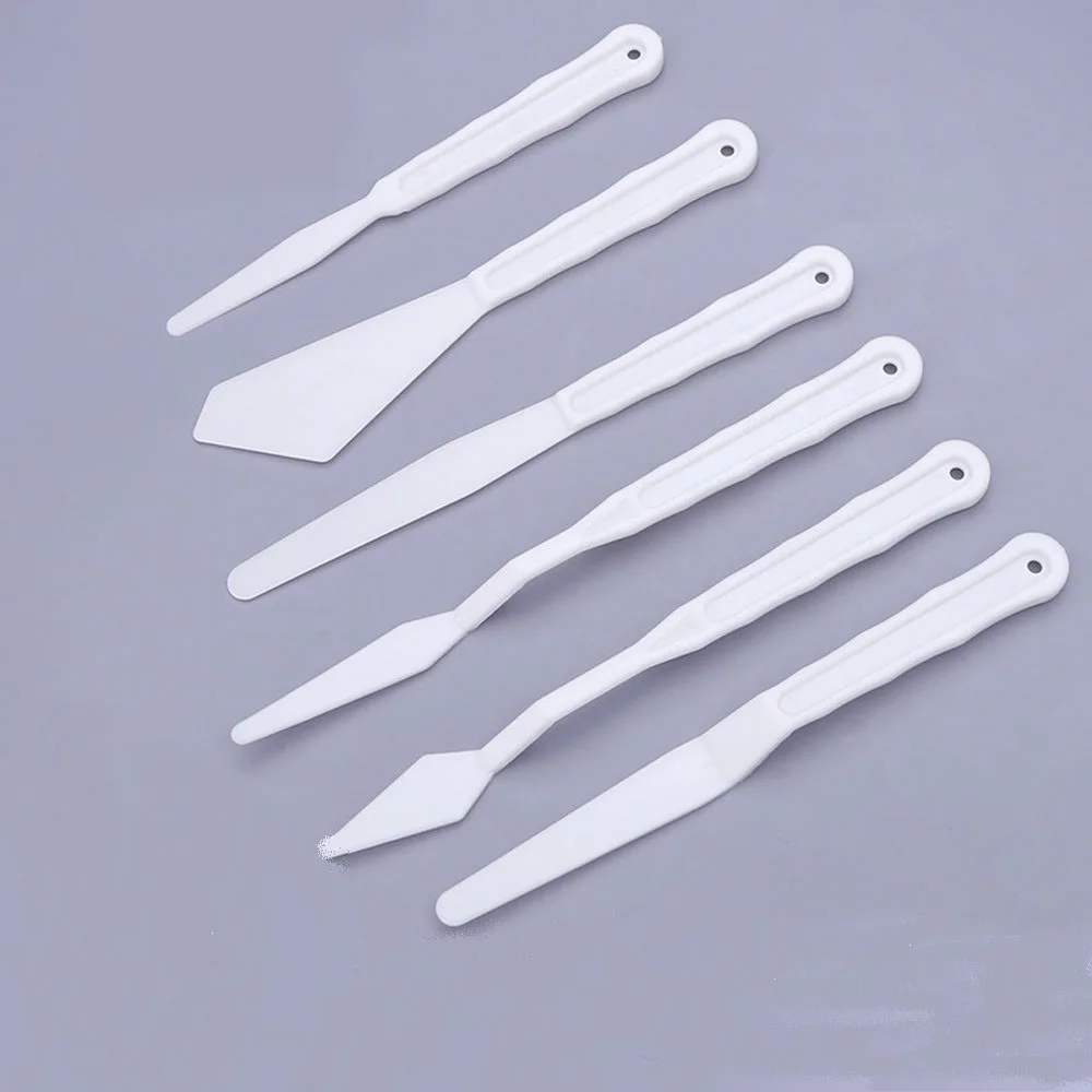 6pcs Plastic Spatula Palette Knives Art Knife Tools for Oil Painting Artist Palette Knife set/Spatula