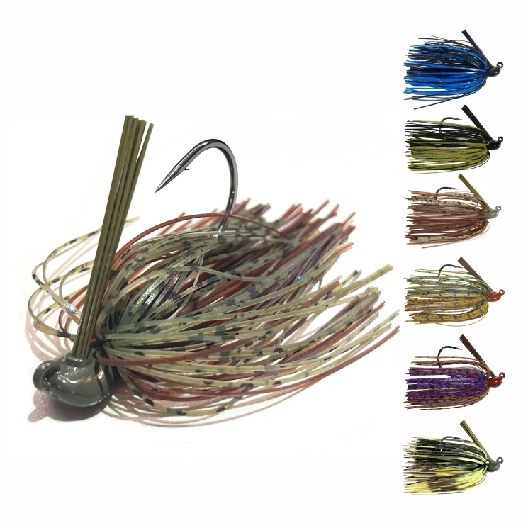 High quality Non-toxic Tungsten Flipping Jig with Weed Guard