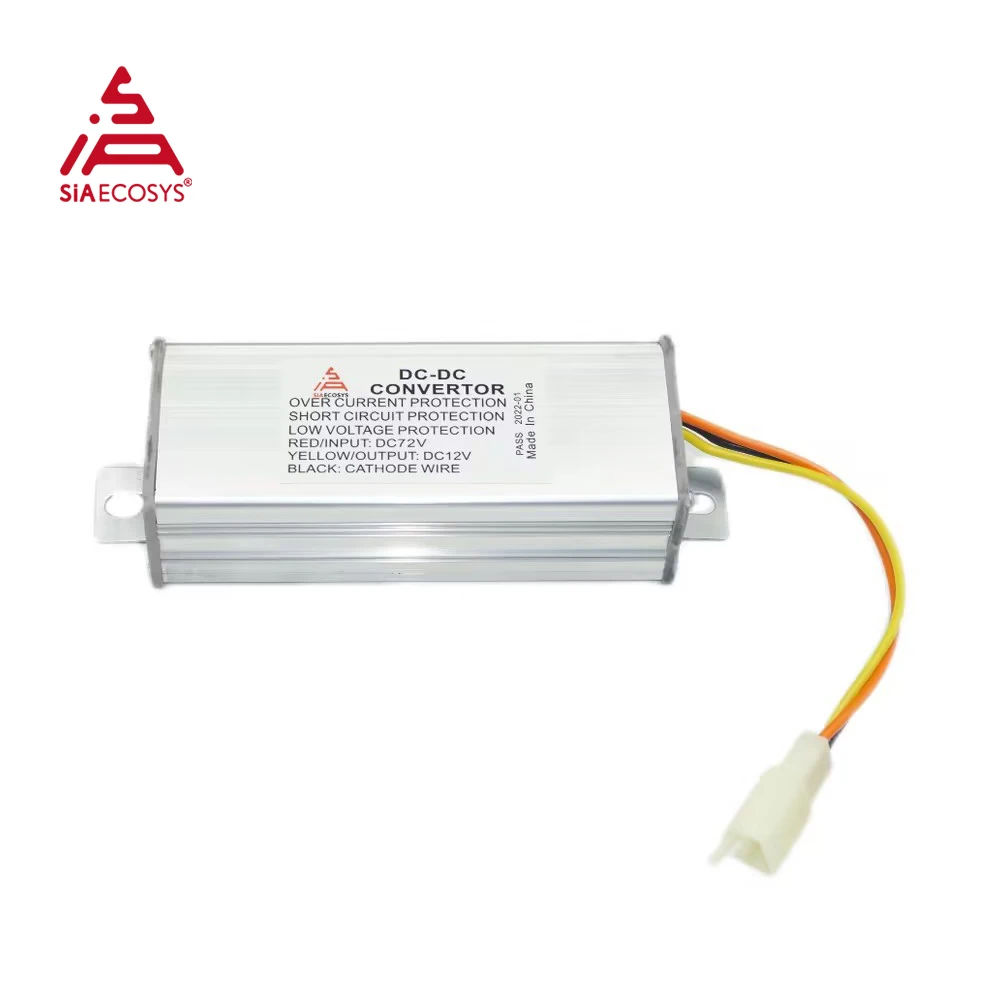 Распродажа! DC-DC преобразователь QS 72V на 12V 15A для электрического велосипеда/электрического скутера/электромобиля