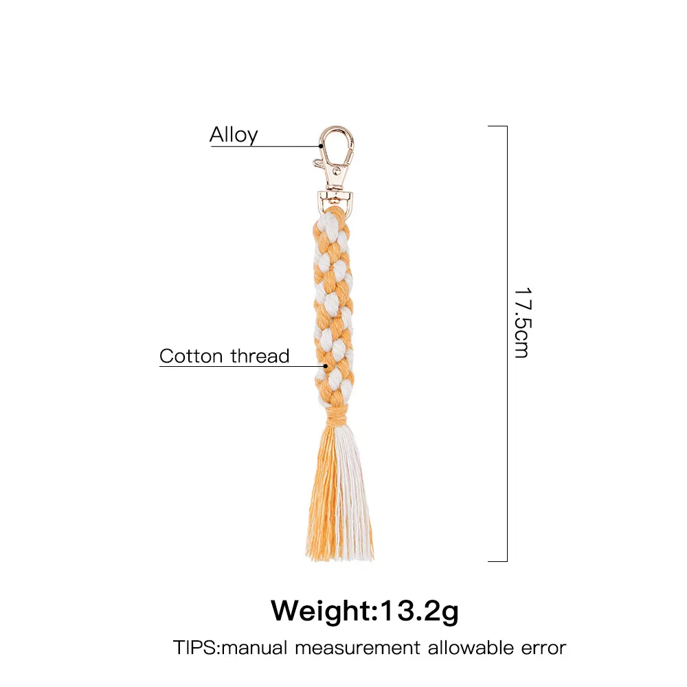 BSBH New DIY Customized Handbag Keychain Soft Mixed Color Tassel Keychain