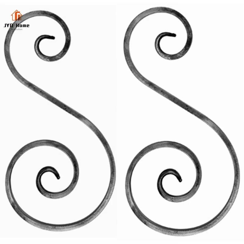 JYD Ornamental Wrought Iron S Scrolls For Fence Gate Decoration