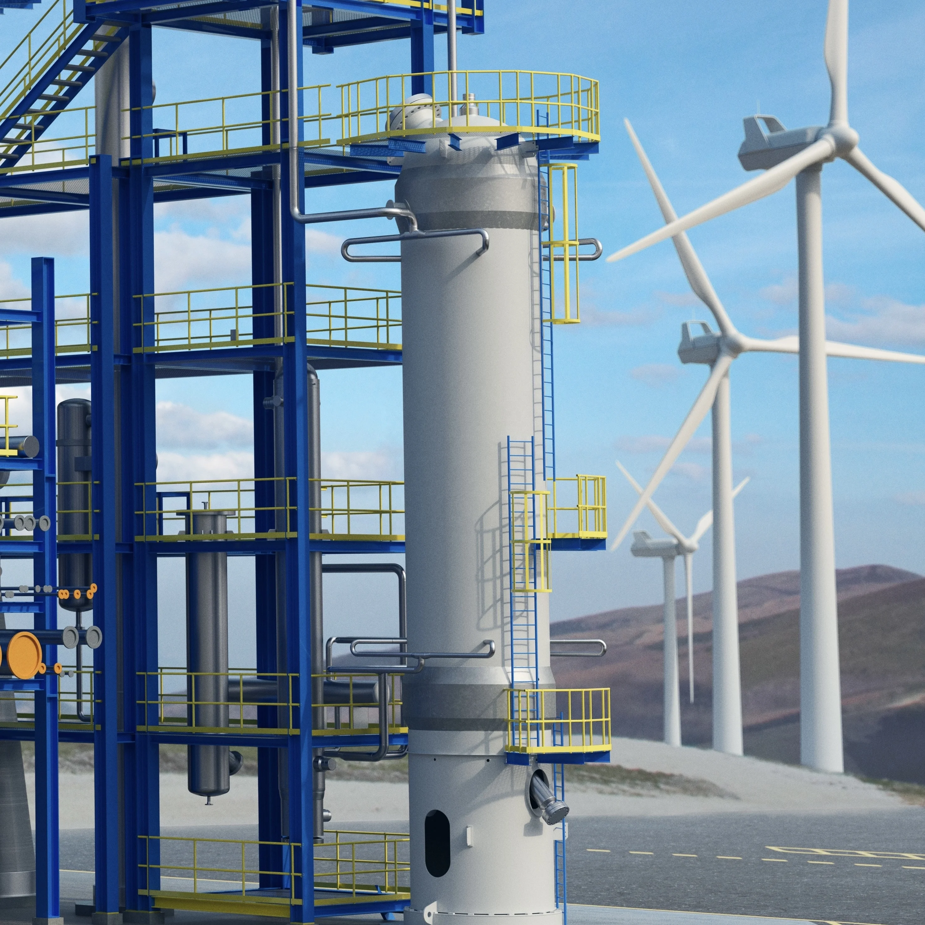 Green MeOH Manufacture Plant 1200000Tpy Eco-Friendly Ch4O Methanol Production for Shipping and transportation