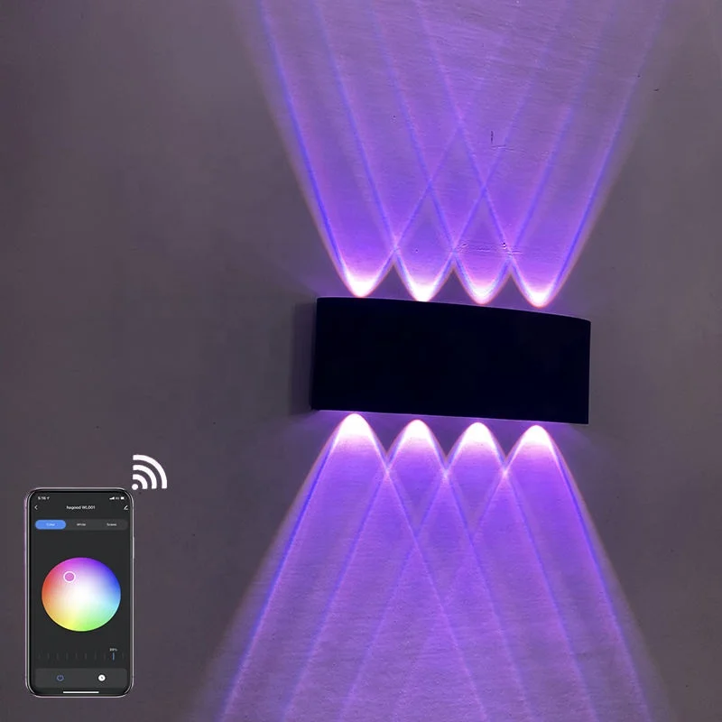 Wi-Fi IP65 Водонепроницаемая светодиодная лента RGB голос Регулируемый Открытый сад умная настенная лампа приложение Tuya системы Smart Led Наружное освещение