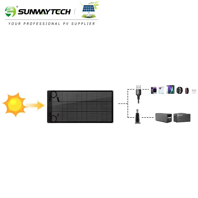 Sunway Solar Outdoor Thin Film Lightweight ETFE 18V 100W Shingled Flexible Solar Panel outdoor Camping Solar Panel
