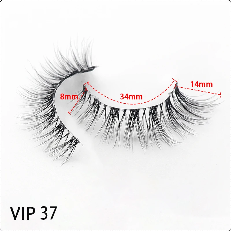 Korean Plant Fiber Wholesale 3D Nature Look Lashes Vendor Customized Lash Packaging Super Fine Invisible Band Eyelashes