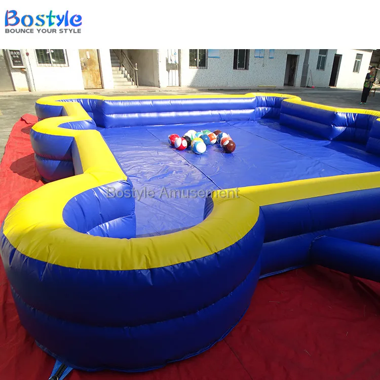 Customized design Inflatable snooker football, inflatable tennis court, inflatable table tennis for sale