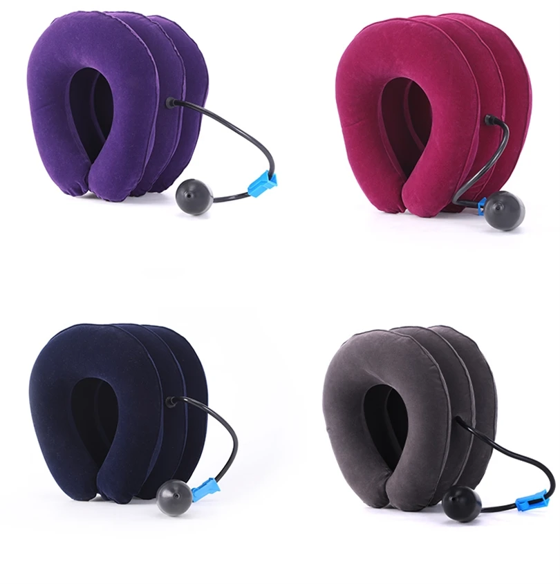 Air inflatable neck massager stretcher brace