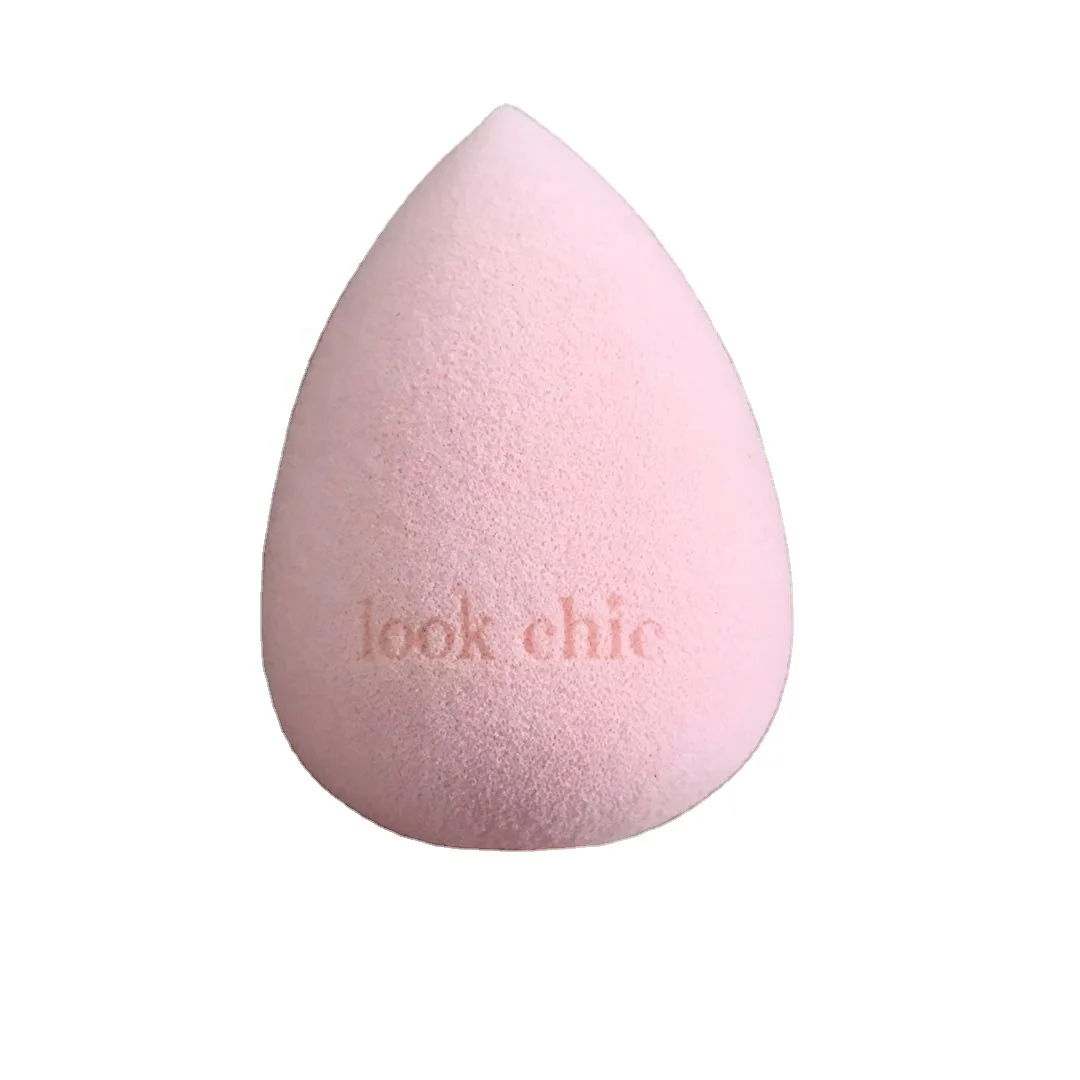 2022 Extra Soft Makeup Tools Hydrophilic  Beauty Makeup Sponges Blending Puffs light Pink Private Label Custom LOGO