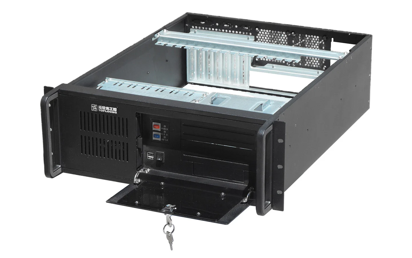 Top5808E 580Mm Depth 4U Rackmount Case Tower Industrial Computer Case 8Bay For 3.5Inch Hdd 1Bay Cd-Rom Sgcc 1.2Mm Server Case