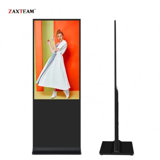 65 Inch Super Slim LCD Display Advertising Player Digital Signage Totem