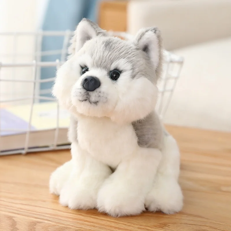 wholesale simulation german shepherd dog plush toy custom husky dalmatians stuffed animal toys