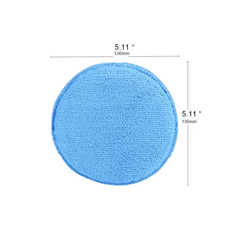Pocket 5 inch microfiber car wax polishing applicator sponge pad