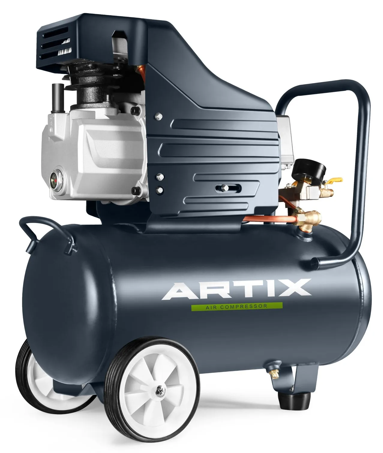 Воздушный компрессор 8bar 24L 7.8cfm TA0500224, портативный поршневой воздушный компрессор с прямым приводом