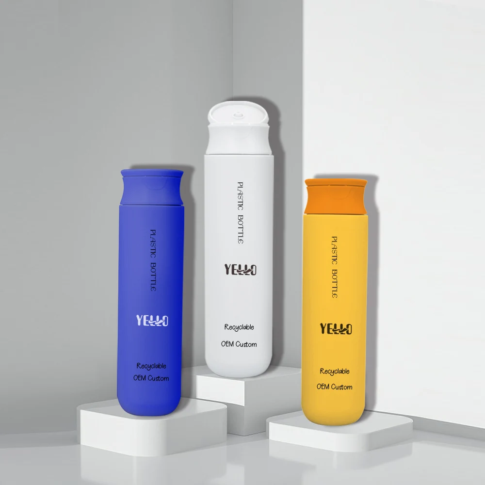 New Wholesale Plastic 300Ml Hdpe Shampoo And Conditioner Squeeze Bottles With Flip Top Cap