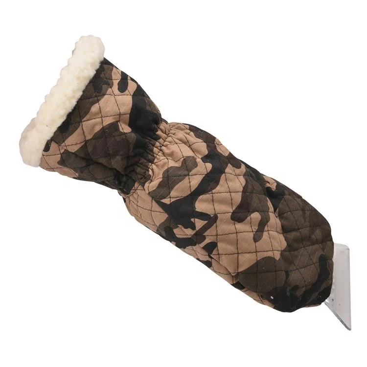 Winter Removal Shovel Snow Warmly Mitten Scrapers For Car Cleaning Waterproof Gloves Ice Scraper With Glove
