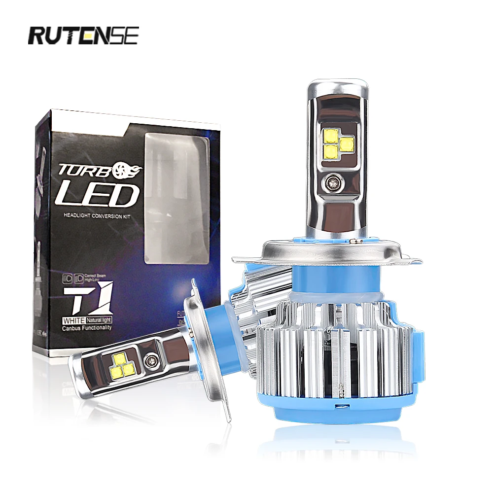 RUTENSE  high power auto lighting system  h11 led headlight laser lens led bulbs T1 auto headlights car lamp on sale