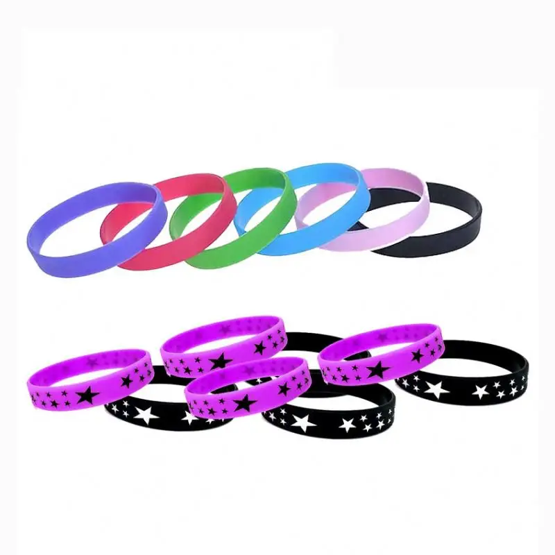 Personalized Fashion Custom Silicone Wristbands With Different Names, Words Or Serial Numbers
