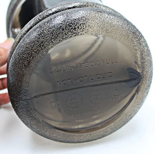 Water Jug with Handle, 2.2l PETG Gym Fitness Water Bottle Plastic Water Bottle with Lid