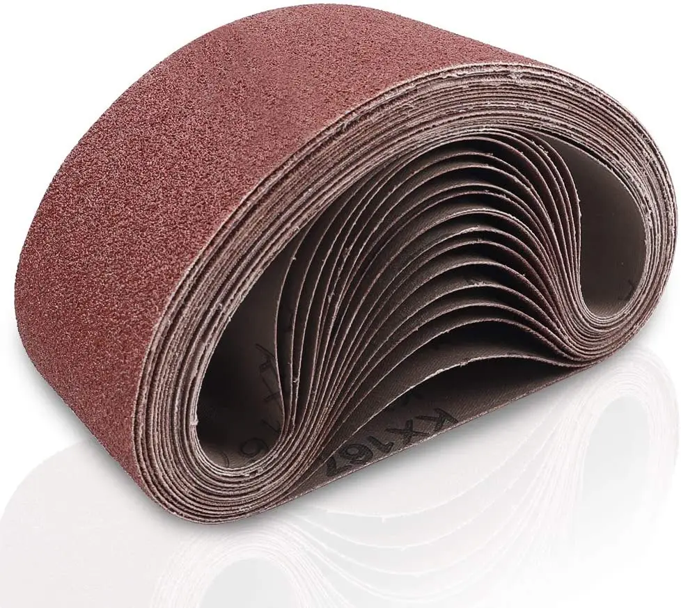 Low price diamond abrasive sanding paper rolls aluminum oxide sanding belts for wood metal