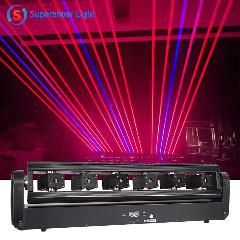 Supershow 6 Eyes Moving Head Beam Light For Dj Disco Stage Lighting Beam Moving Head Light For Wedding Party